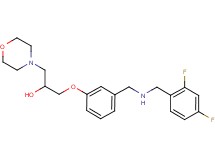 1-(3-{[(2,4-difluorobenzyl)amino]methyl}phenoxy)-3-(4-morpholinyl)-2-propanol