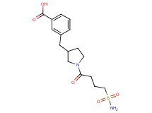 3-({1-[4-(aminosulfonyl)butanoyl]-3-pyrrolidinyl}methyl)benzoic acid