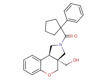 [(3aS*,9bS*)-2-[(1-phenylcyclopentyl)carbonyl]-1,2,3,9b-tetrahydrochromeno[3,4-c]pyrrol-3a(4H)-yl]methanol