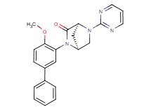 (1S*,4S*)-2-(4-methoxy-3-biphenylyl)-5-(2-pyrimidinyl)-2,5-diazabicyclo[2.2.1]heptan-3-one