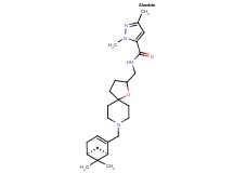 N-[(8-{[(1R,5S)-6,6-dimethylbicyclo[3.1.1]hept-2-en-2-yl]methyl}-1-oxa-8-azaspiro[4.5]dec-2-yl)methyl]-1,3-dimethyl-1H-pyrazole-5-carboxamide