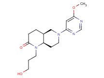(4aS*,8aR*)-1-(3-hydroxypropyl)-6-(6-methoxypyrimidin-4-yl)octahydro-1,6-naphthyridin-2(1H)-one
