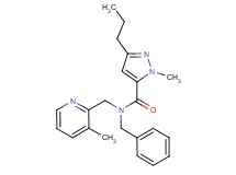 N-benzyl-1-methyl-N-[(3-methyl-2-pyridinyl)methyl]-3-propyl-1H-pyrazole-5-carboxamide