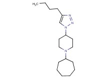 4-(4-butyl-1H-1,2,3-triazol-1-yl)-1-cycloheptylpiperidine