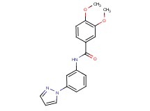 3,4-dimethoxy-N-[3-(1H-pyrazol-1-yl)phenyl]benzamide