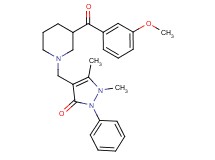 4-{[3-(3-methoxybenzoyl)-1-piperidinyl]methyl}-1,5-dimethyl-2-phenyl-1,2-dihydro-3H-pyrazol-3-one