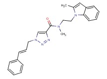 N-methyl-N-[2-(2-methyl-1H-indol-1-yl)ethyl]-1-[(2E)-3-phenyl-2-propen-1-yl]-1H-1,2,3-triazole-4-carboxamide