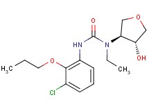 N'-(3-chloro-2-propoxyphenyl)-N-ethyl-N-[(3S*,4R*)-4-hydroxytetrahydrofuran-3-yl]urea