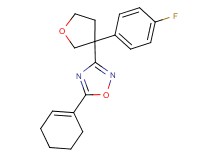 5-(1-cyclohexen-1-yl)-3-[3-(4-fluorophenyl)tetrahydro-3-furanyl]-1,2,4-oxadiazole