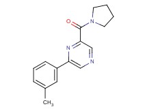 2-(3-methylphenyl)-6-(pyrrolidin-1-ylcarbonyl)pyrazine