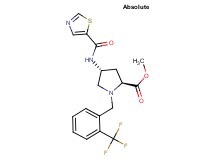 methyl (4R)-4-[(1,3-thiazol-5-ylcarbonyl)amino]-1-[2-(trifluoromethyl)benzyl]-L-prolinate