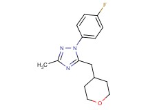 1-(4-fluorophenyl)-3-methyl-5-(tetrahydro-2H-pyran-4-ylmethyl)-1H-1,2,4-triazole