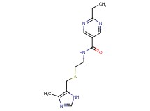 2-ethyl-N-(2-{[(4-methyl-1H-imidazol-5-yl)methyl]thio}ethyl)-5-pyrimidinecarboxamide