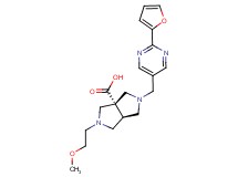 (3aS*,6aS*)-2-{[2-(2-furyl)pyrimidin-5-yl]methyl}-5-(2-methoxyethyl)hexahydropyrrolo[3,4-c]pyrrole-3a(1H)-carboxylic acid