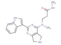 3-[[2-(1H-indol-3-yl)-6,7-dihydro-5H-pyrrolo[3,4-d]pyrimidin-4-yl](methyl)amino]-N-methylpropanamide