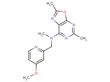 N-[(4-methoxypyridin-2-yl)methyl]-N,2,5-trimethyl[1,3]oxazolo[5,4-d]pyrimidin-7-amine