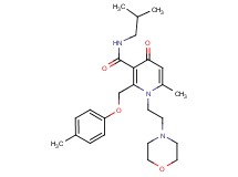 N-isobutyl-6-methyl-2-[(4-methylphenoxy)methyl]-1-[2-(4-morpholinyl)ethyl]-4-oxo-1,4-dihydro-3-pyridinecarboxamide