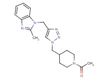 1-({1-[(1-acetyl-4-piperidinyl)methyl]-1H-1,2,3-triazol-4-yl}methyl)-2-methyl-1H-benzimidazole trifluoroacetate