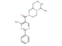 5-[(3-ethyl-4-isopropyl-1-piperazinyl)carbonyl]-4-methyl-2-phenylpyrimidine