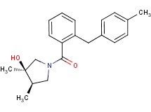 (3R*,4R*)-3,4-dimethyl-1-[2-(4-methylbenzyl)benzoyl]pyrrolidin-3-ol