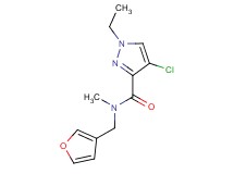 4-chloro-1-ethyl-N-(3-furylmethyl)-N-methyl-1H-pyrazole-3-carboxamide