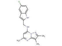 N-[(5-chloro-1H-indol-2-yl)methyl]-2,3,5-trimethylpyrazolo[1,5-a]pyrimidin-7-amine