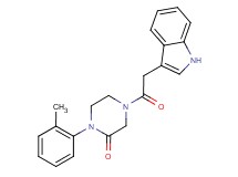 4-(1H-indol-3-ylacetyl)-1-(2-methylphenyl)-2-piperazinone