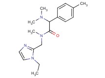 2-(dimethylamino)-N-[(1-ethyl-1H-imidazol-2-yl)methyl]-N-methyl-2-(4-methylphenyl)acetamide
