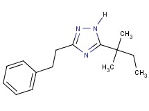 5-(1,1-dimethylpropyl)-3-(2-phenylethyl)-1H-1,2,4-triazole