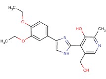 4-[4-(3,4-diethoxyphenyl)-1H-imidazol-2-yl]-5-(hydroxymethyl)-2-methylpyridin-3-ol