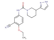 N-(3-cyano-4-ethoxyphenyl)-3-(1H-pyrazol-3-yl)piperidine-1-carboxamide