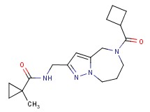 N-{[5-(cyclobutylcarbonyl)-5,6,7,8-tetrahydro-4H-pyrazolo[1,5-a][1,4]diazepin-2-yl]methyl}-1-methylcyclopropanecarboxamide