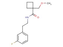 N-[2-(3-fluorophenyl)ethyl]-1-(methoxymethyl)cyclobutanecarboxamide