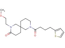 2-(2-methoxyethyl)-8-[4-(2-thienyl)butanoyl]-2,8-diazaspiro[5.5]undecan-3-one