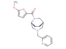 (1S*,5R*)-6-(5-methoxy-2-furoyl)-3-(2-pyridinylmethyl)-3,6-diazabicyclo[3.2.2]nonane