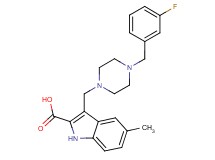 3-{[4-(3-fluorobenzyl)piperazin-1-yl]methyl}-5-methyl-1H-indole-2-carboxylic acid