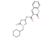 N-[1-(cyclohexylmethyl)-5-oxo-3-pyrrolidinyl]-2-oxo-2H-chromene-3-carboxamide