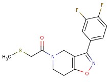 3-(3,4-difluorophenyl)-5-[(methylthio)acetyl]-4,5,6,7-tetrahydroisoxazolo[4,5-c]pyridine