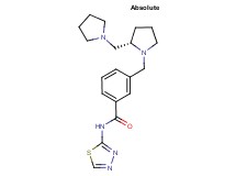 3-{[(2S)-2-(pyrrolidin-1-ylmethyl)pyrrolidin-1-yl]methyl}-N-1,3,4-thiadiazol-2-ylbenzamide
