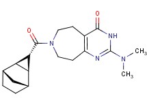 2-(dimethylamino)-7-[(1R*,2S*,4R*,5S*)-tricyclo[3.2.1.0~2,4~]oct-3-ylcarbonyl]-3,5,6,7,8,9-hexahydro-4H-pyrimido[4,5-d]azepin-4-one