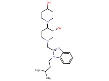 (3'R*,4'R*)-1'-{[1-(3-methylbutyl)-1H-benzimidazol-2-yl]methyl}-1,4'-bipiperidine-3',4-diol