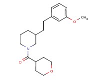 3-[2-(3-methoxyphenyl)ethyl]-1-(tetrahydro-2H-pyran-4-ylcarbonyl)piperidine