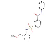 3-({[(1R*,2S*)-2-(methoxymethyl)cyclopentyl]amino}sulfonyl)-N-phenylbenzamide