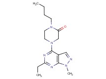 1-butyl-4-(6-ethyl-1-methyl-1H-pyrazolo[3,4-d]pyrimidin-4-yl)-2-piperazinone