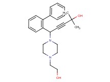 5-biphenyl-2-yl-5-[4-(2-hydroxyethyl)piperazin-1-yl]-2-methylpent-3-yn-2-ol