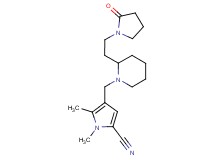 1,5-dimethyl-4-({2-[2-(2-oxo-1-pyrrolidinyl)ethyl]-1-piperidinyl}methyl)-1H-pyrrole-2-carbonitrile
