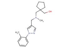 {1-[(methyl{[1-(2-methylphenyl)-1H-pyrazol-4-yl]methyl}amino)methyl]cyclopentyl}methanol