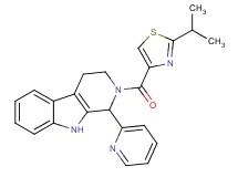 2-[(2-isopropyl-1,3-thiazol-4-yl)carbonyl]-1-(2-pyridinyl)-2,3,4,9-tetrahydro-1H-beta-carboline