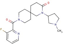9-[(3-fluoropyridin-2-yl)carbonyl]-2-(1-methylpyrrolidin-3-yl)-2,9-diazaspiro[5.5]undecan-3-one