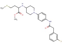methyl N-[1-(4-{[(3-fluorophenyl)acetyl]amino}phenyl)-4-piperidinyl]methioninate